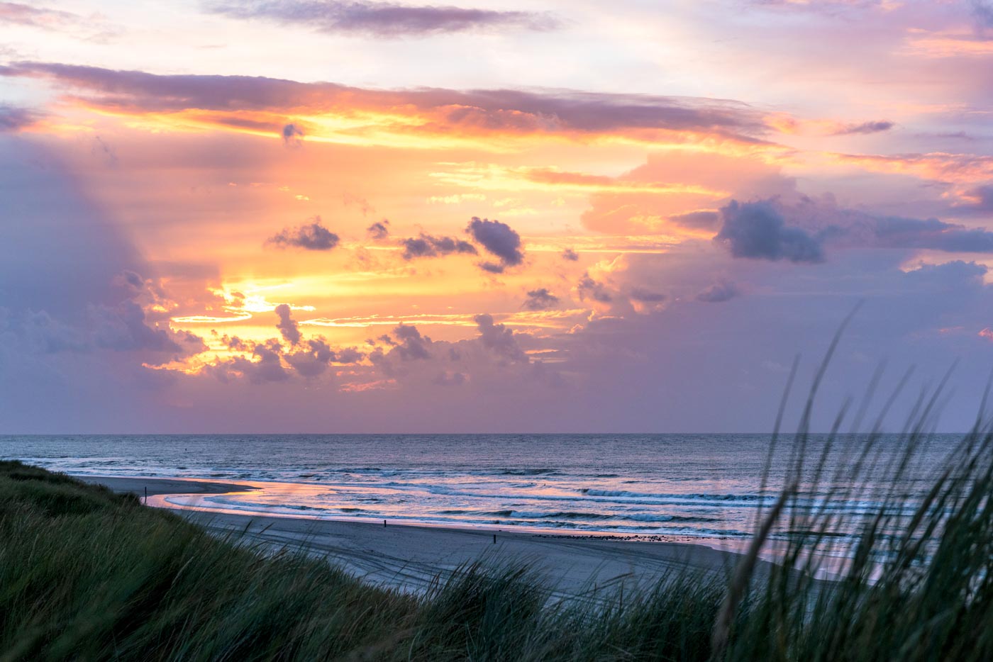 sunset op vlieland