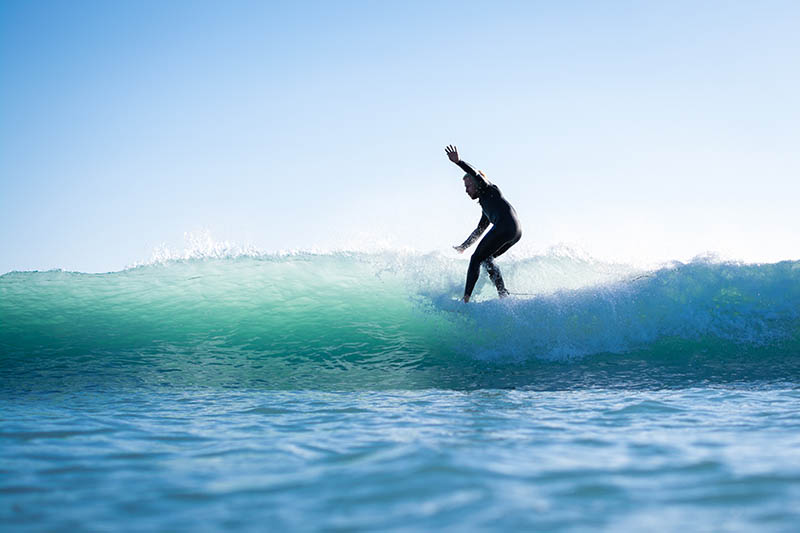 Longboard surfen